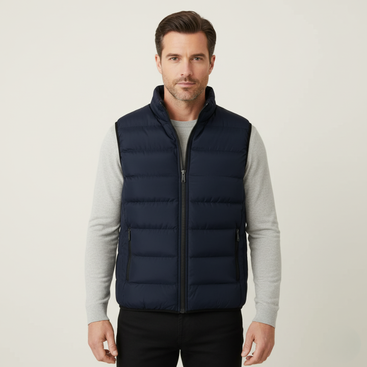 The Chiron Men’s Luxury Puffer Quilted Vest - 2026