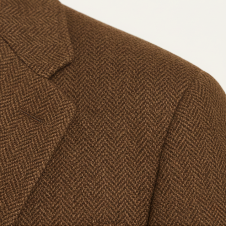 The Berwick Men’s Brown Smart Casual Tweed Blazer