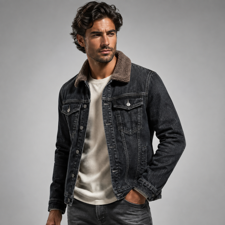 The Kilmarnock Men's Fleece Lined Denim Jacket
