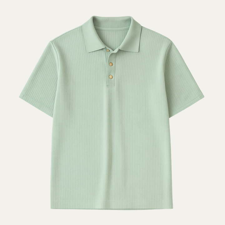 The Portsea Men’s Contrast Collar Casual Short Sleeve Polo Shirt