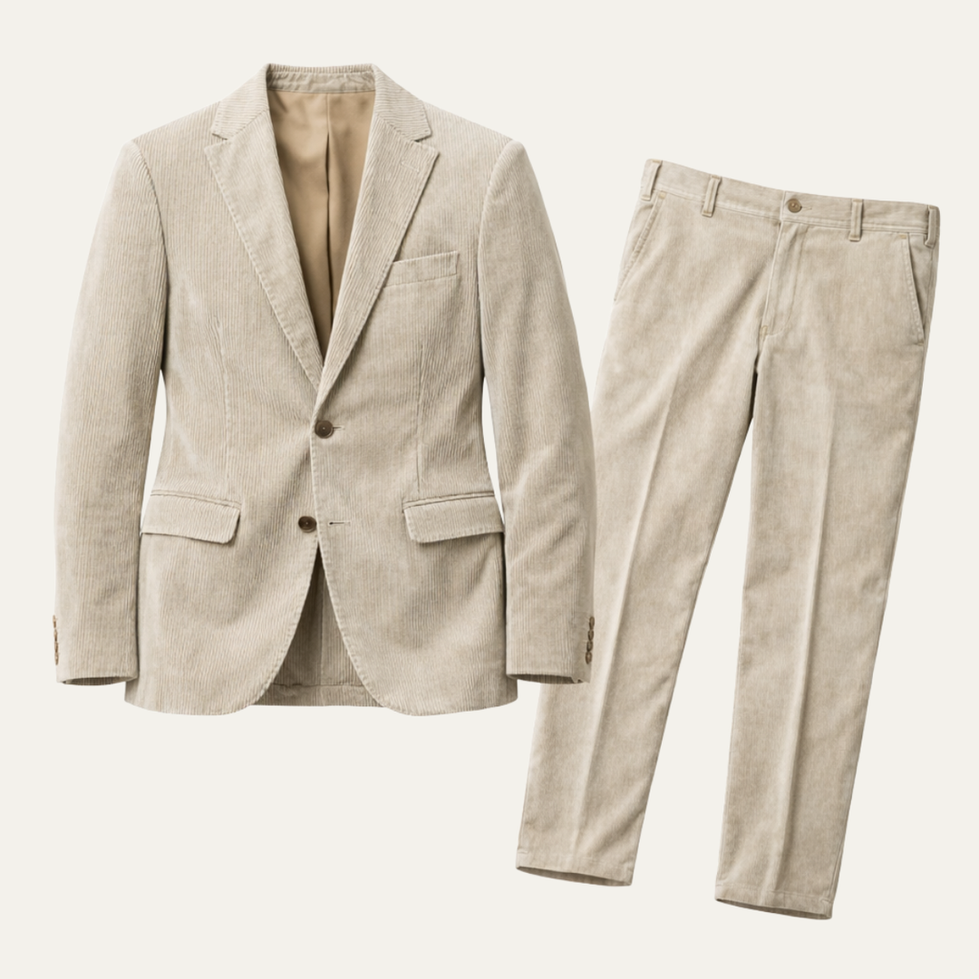 The Pinehurst Men’s Elegant Corduroy Blazer & Pants Suit