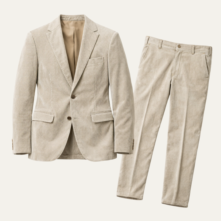 The Pinehurst Men’s Elegant Corduroy Blazer & Pants Suit