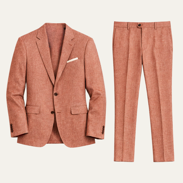 The Ashmeadow Men’s Lightweight Linen 2 Piece Set – Blazer & Pants