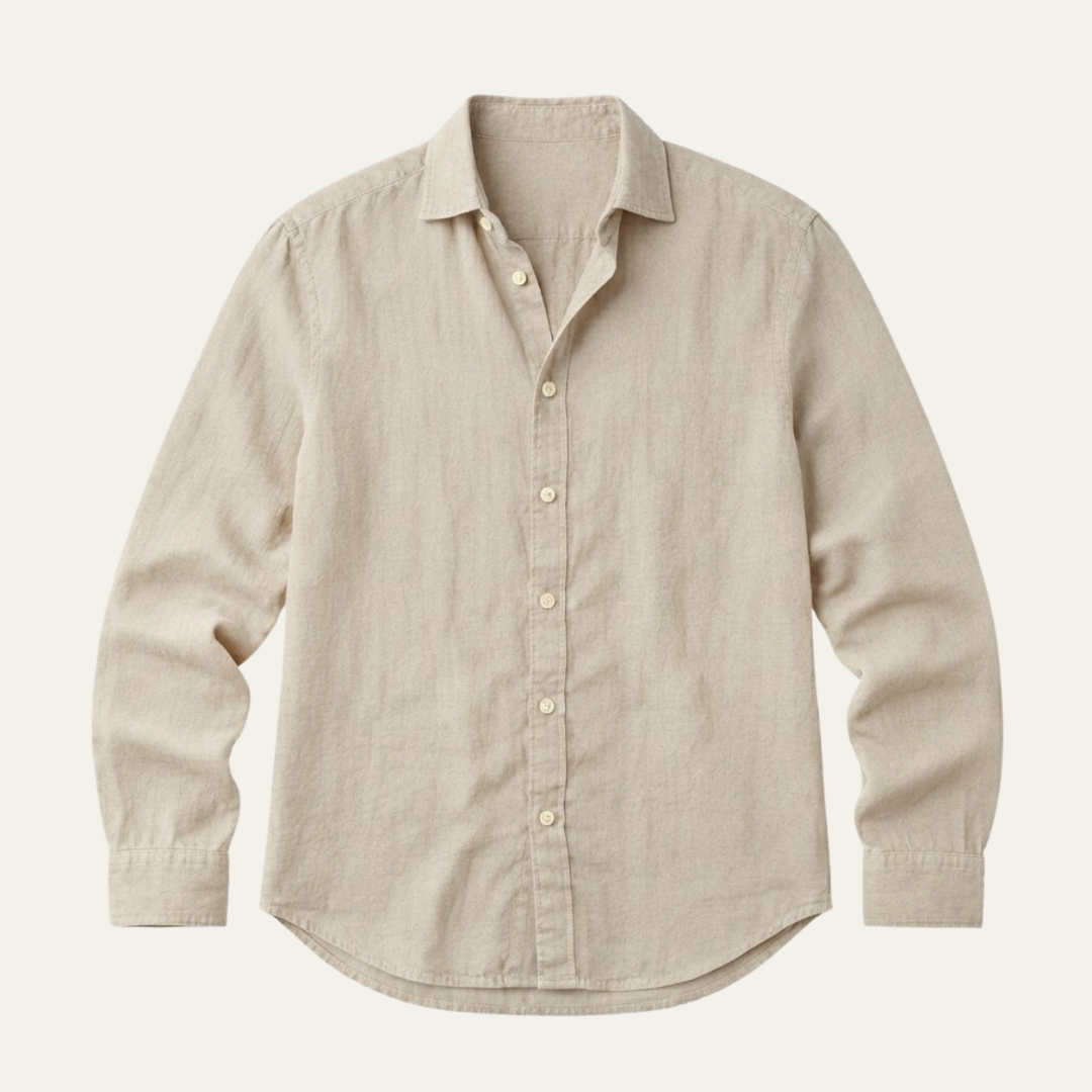 The Sardinia Men's Casual Linen Button Up Shirt