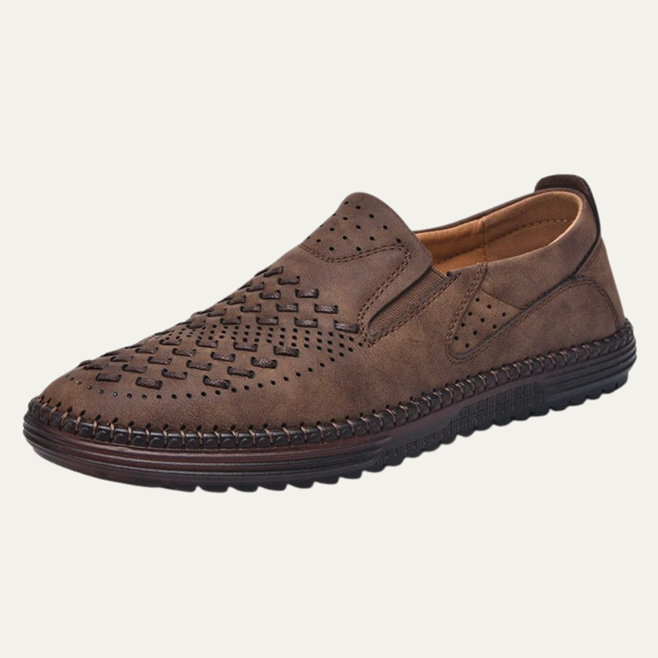 The Silverlake Men's Handmade Leather Slip On Loafers