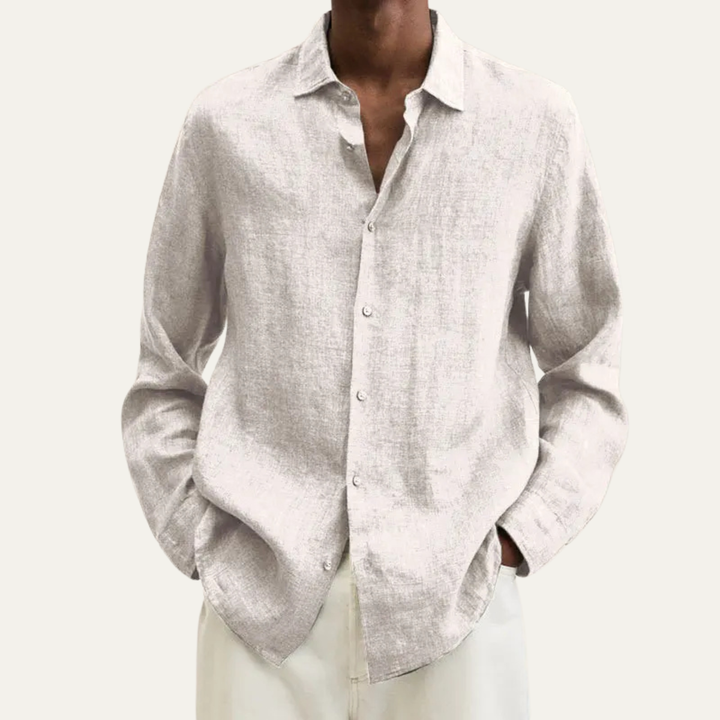 The Manhattan Men’s Linen Button Down Summer Shirt