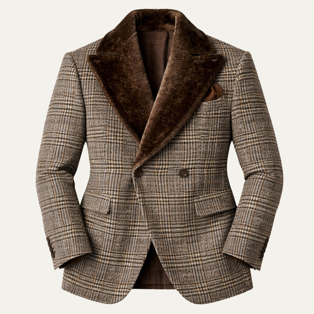 The Deauville Men’s Luxury Double Breasted Business Suit Jacket
