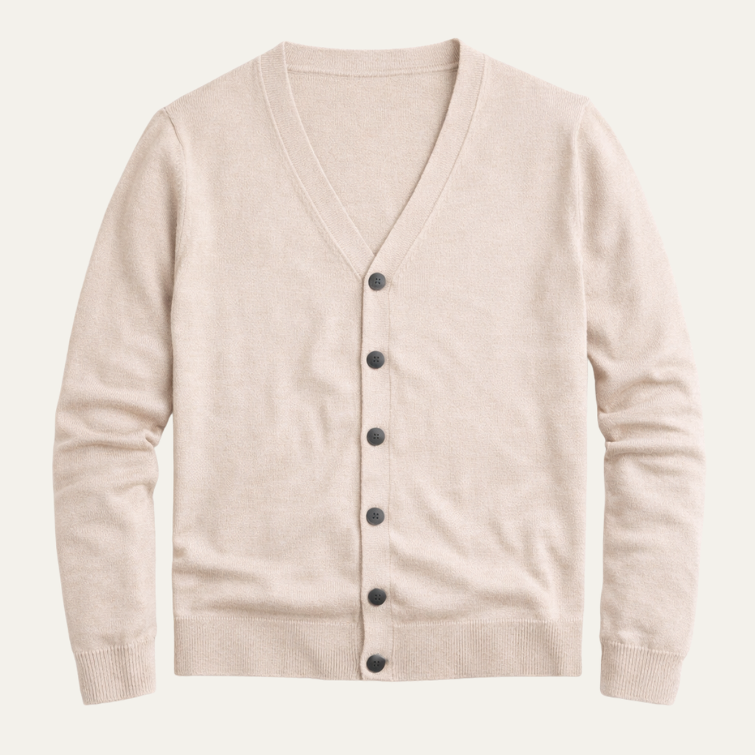 The Prosecco Men’s V Neck Slim Fit Knit Cardigan