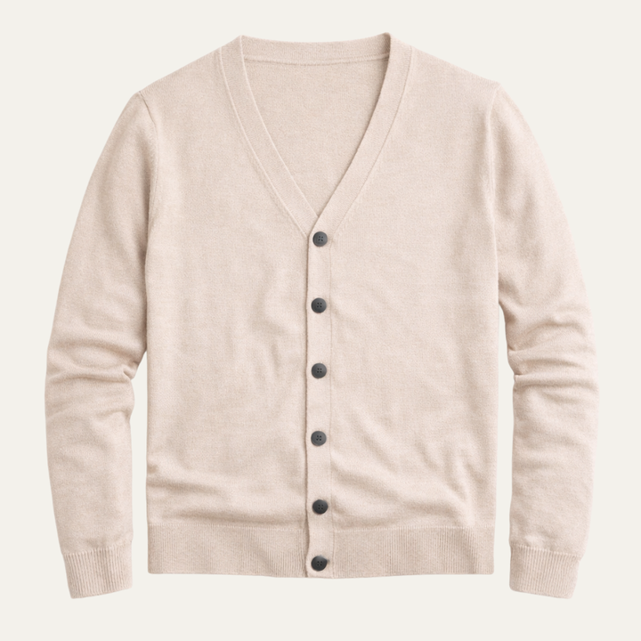 The Prosecco Men’s V Neck Slim Fit Knit Cardigan