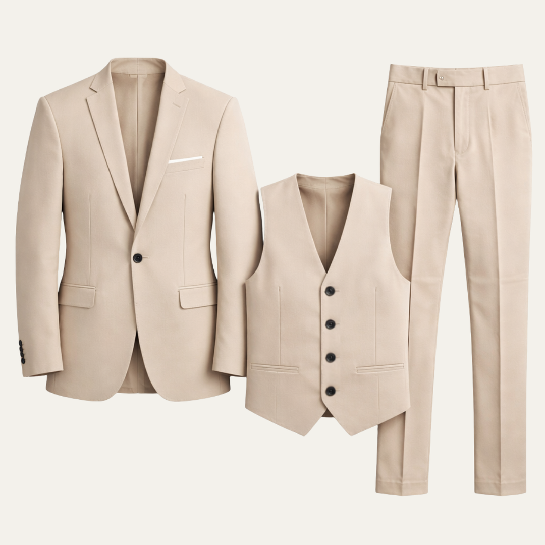 The Glendale Men’s Elegant Three Piece Formal Business Suit