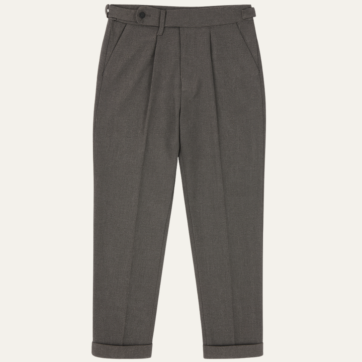 The Broadbeach Men’s Pleated Tailored Dress Pants with Adjustable Side Tabs