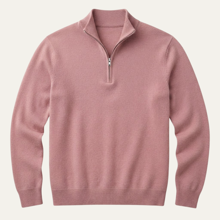 The Como Men's Quarter Zip Mock Neck Sweater