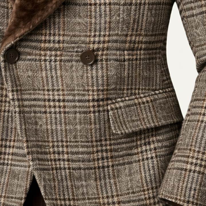 The Deauville Men’s Luxury Double Breasted Business Suit Jacket