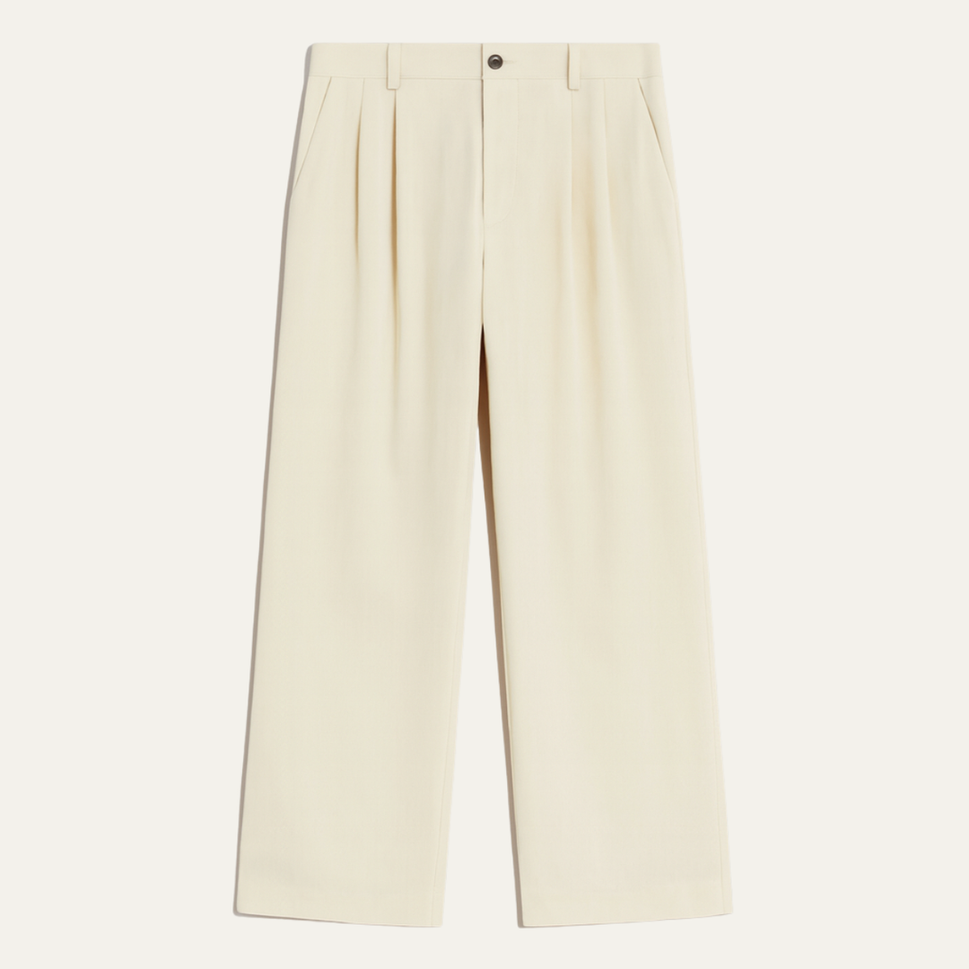 The Caloundra Men’s Premium Wide Leg Corduroy Pleated Dress Pants