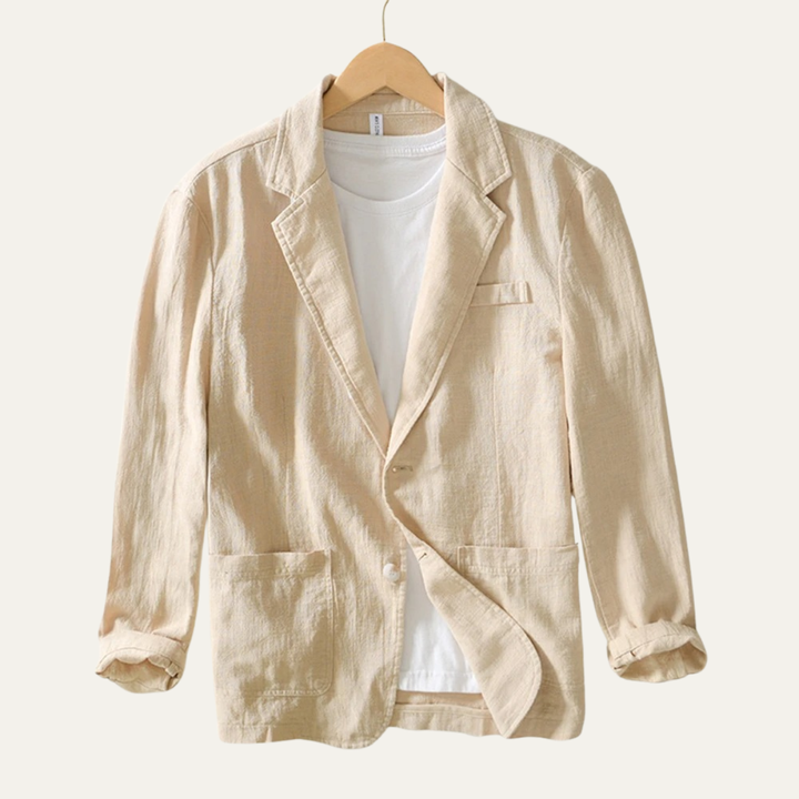 The Marlow Creek Men’s Lightweight Linen Suit Jacket