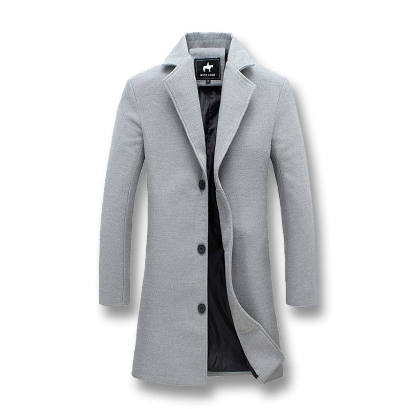Men's Classic Long Windproof Coat