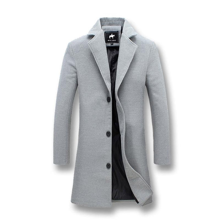 Men's Classic Long Windproof Coat
