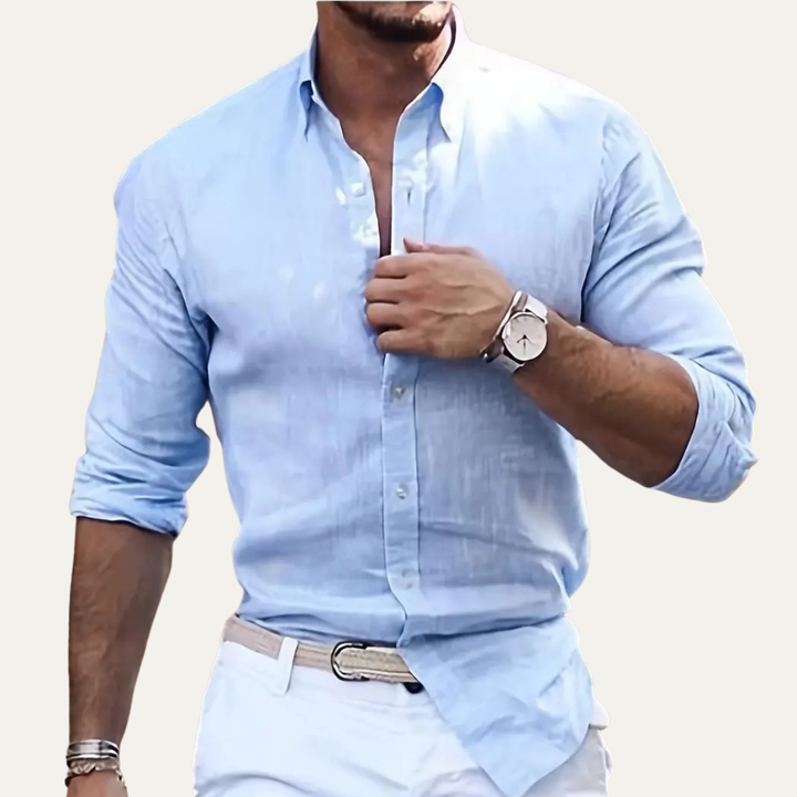 The Aspen Men’s Breathable Button Down Casual Cotton Shirt