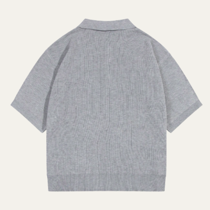 The Surry Hills Men’s Casual Solid Color Knitted Polo Shirt
