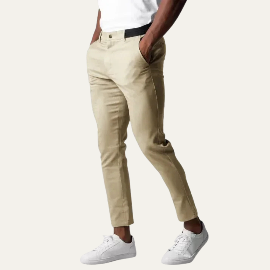 The Caprera Men’s Slim Fit Trendy Stretch Chino Pants