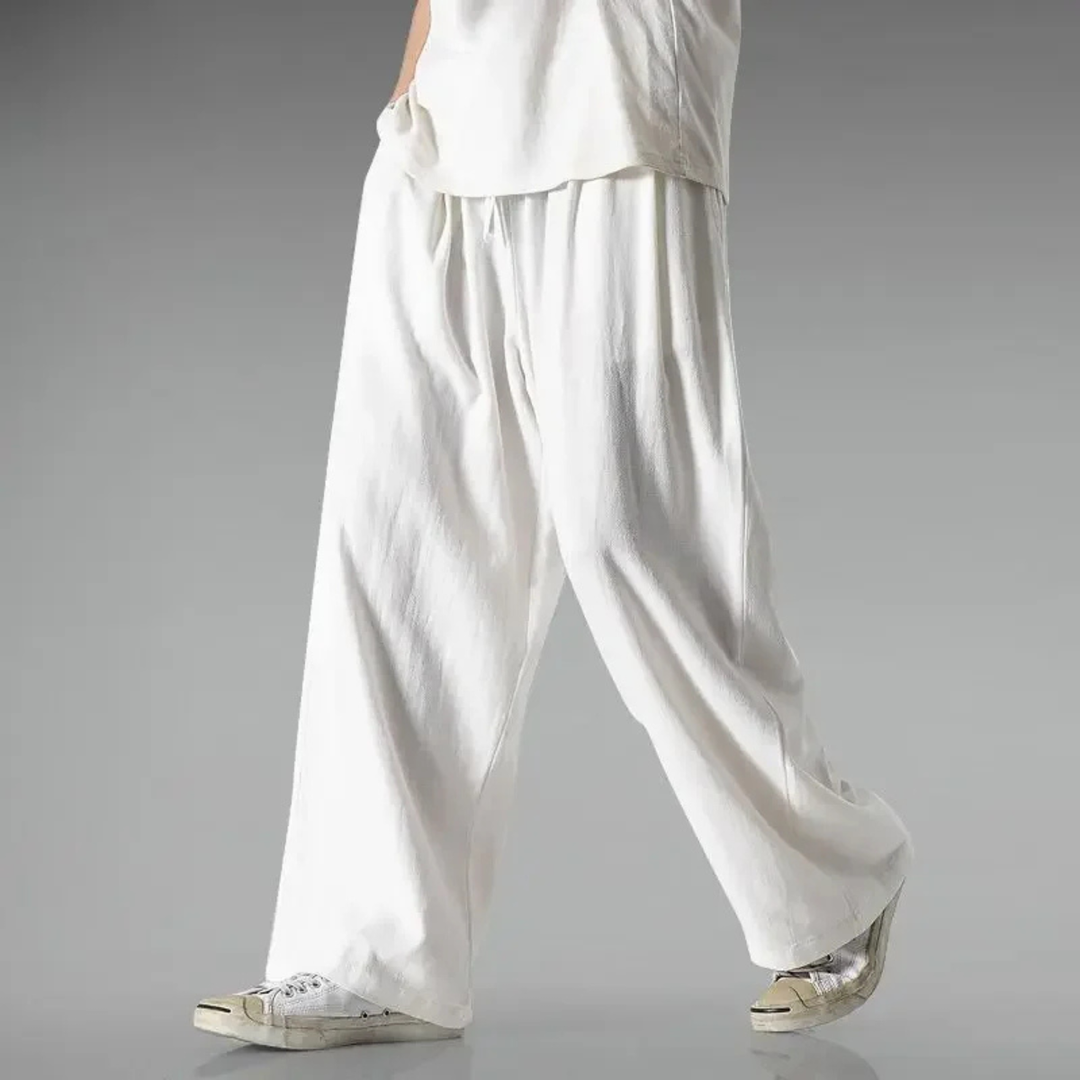 The Riverbend Men's Loose Fit Cotton Linen Pants