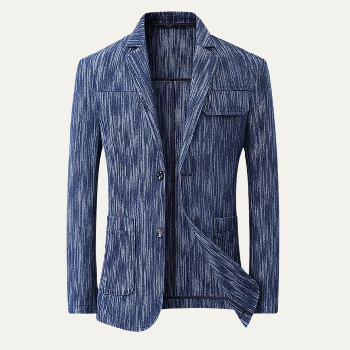 The Silverhill Men’s Relaxed Fit Denim Blazer Suit