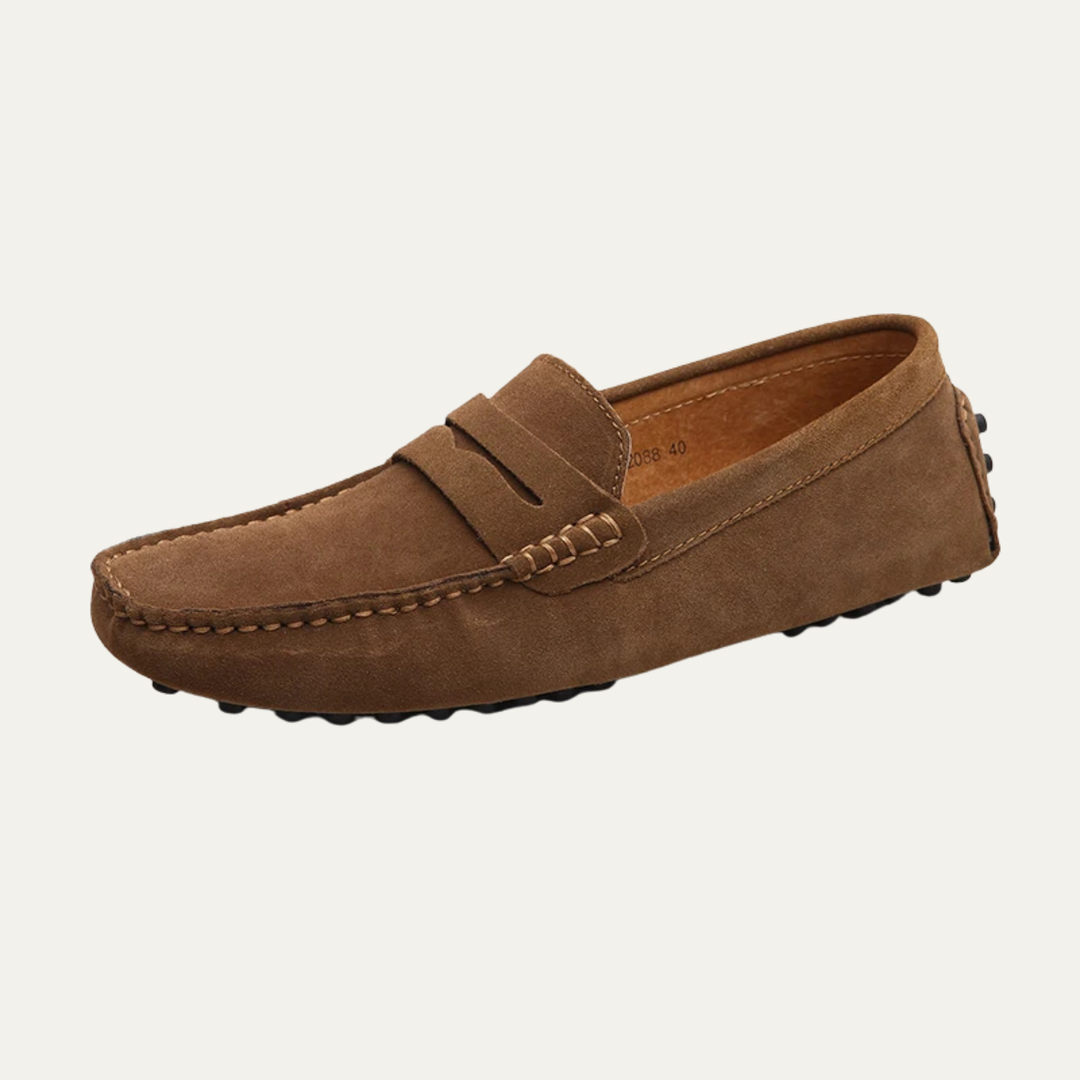 The Asiago Men’s Casual Leather Slip On Loafers