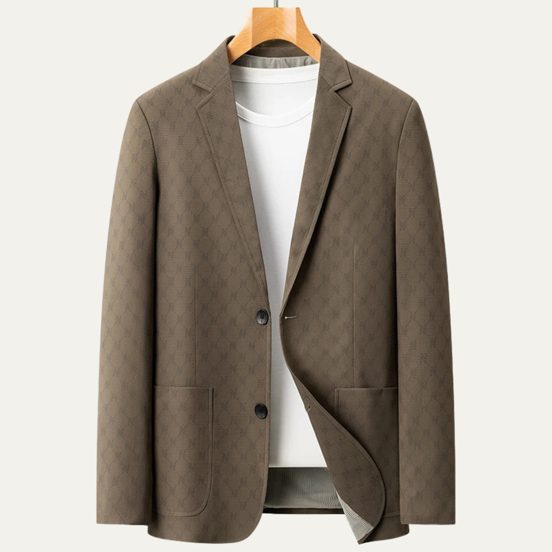 The Sussex Men’s Lightweight Patterned Business Casual Work Jacket