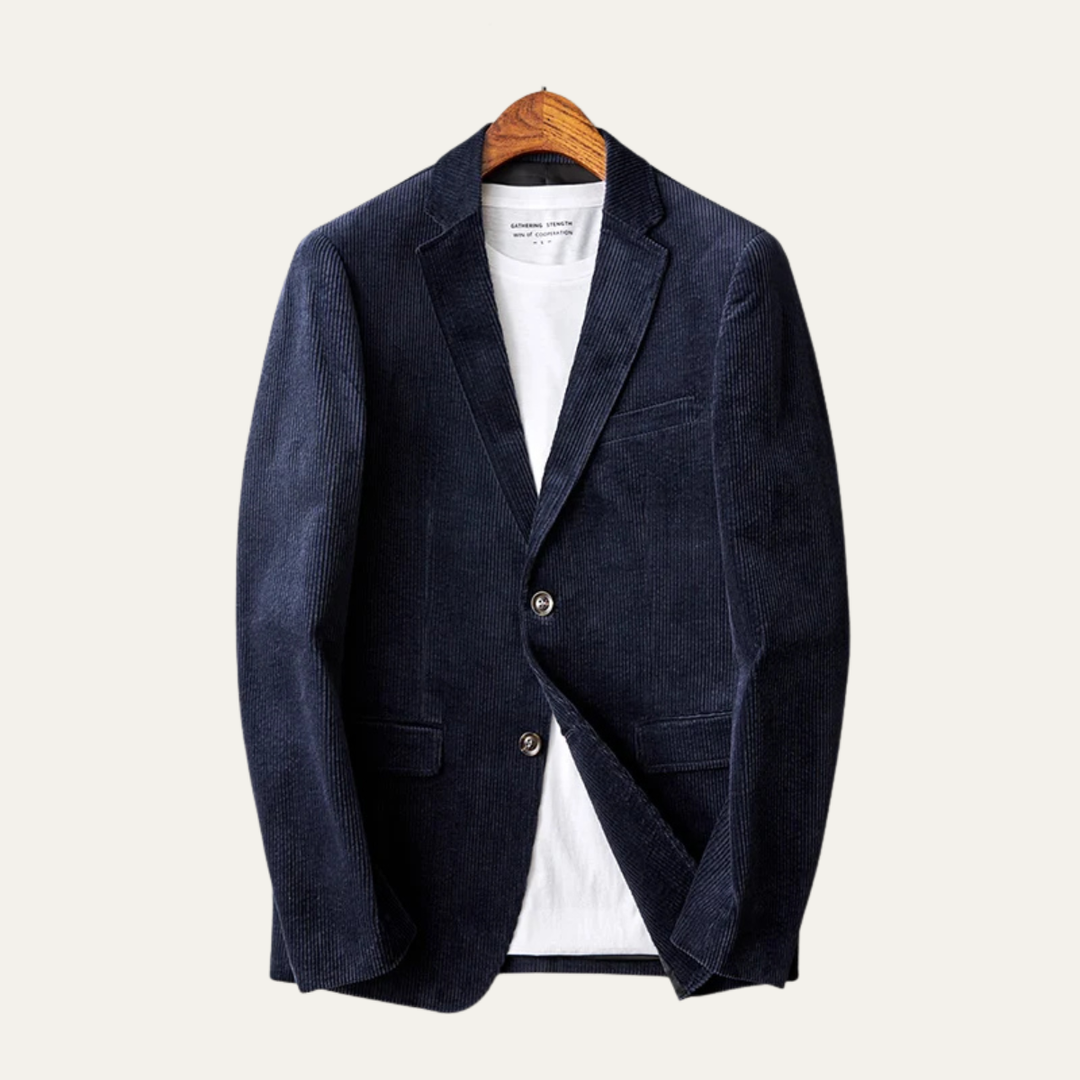 The Menaggio Men’s Elegant Slim Fit Corduroy Blazer