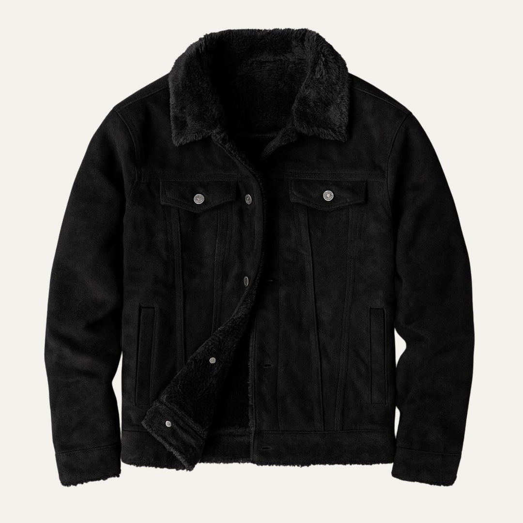 The Quebec Fleece Lined Faux Leather Jacket for Men