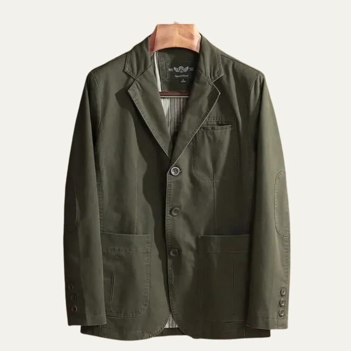The Montwood Men’s Retro Casual Relaxed Fit Blazer with Pockets