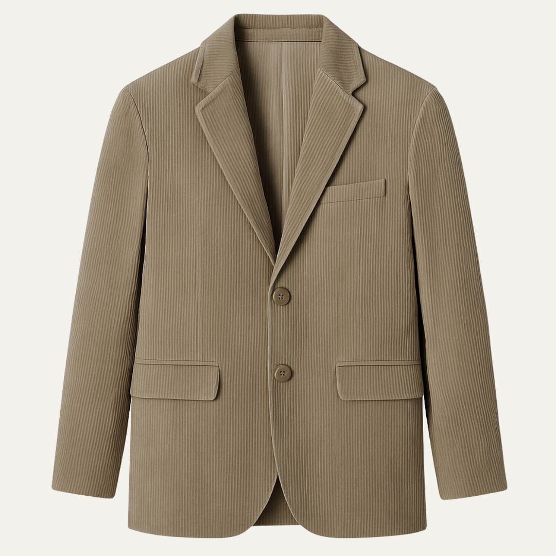 The Menaggio Men’s Elegant Slim Fit Corduroy Blazer