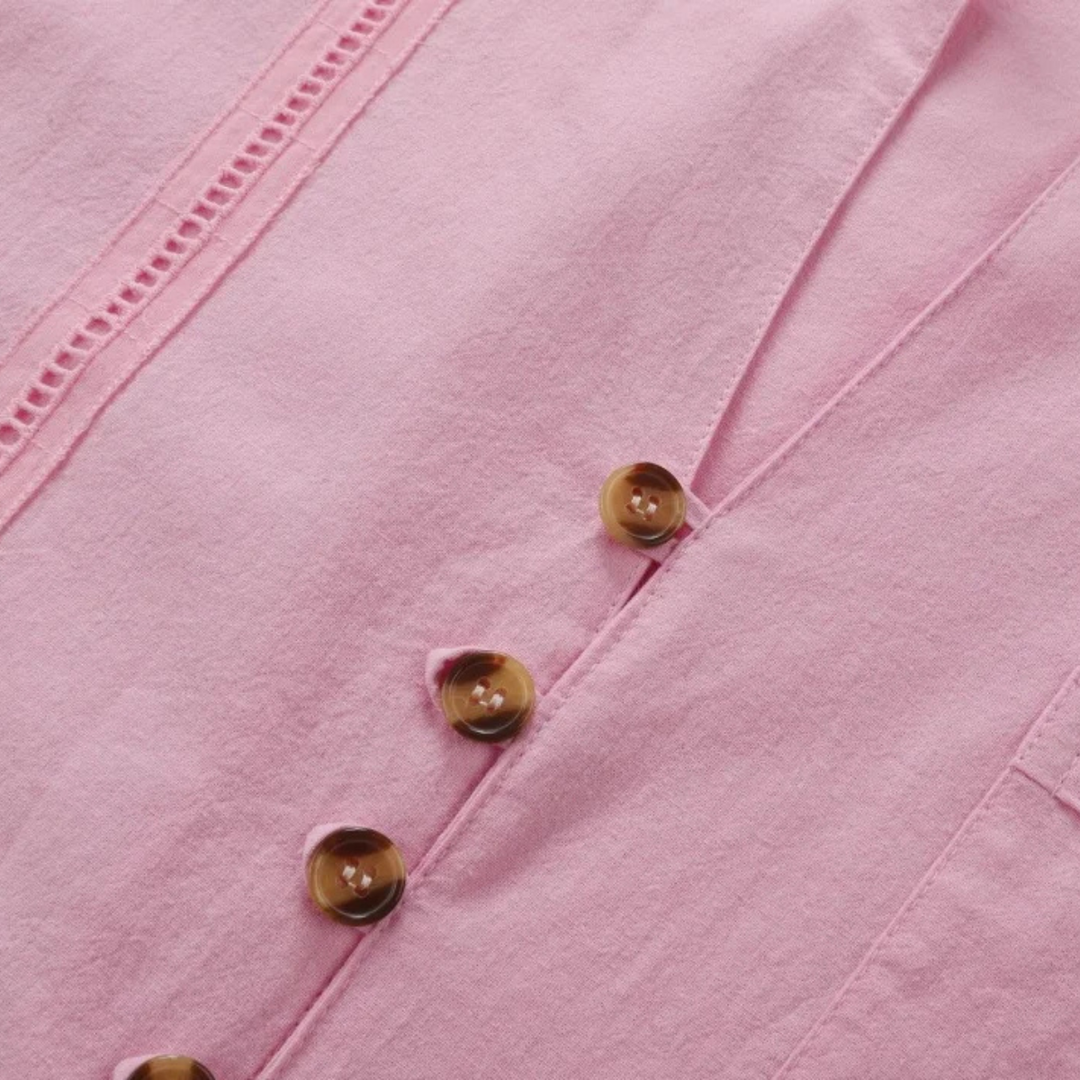 The Woodmere Men’s Retro Cotton & Linen Set – Shirt & Pants