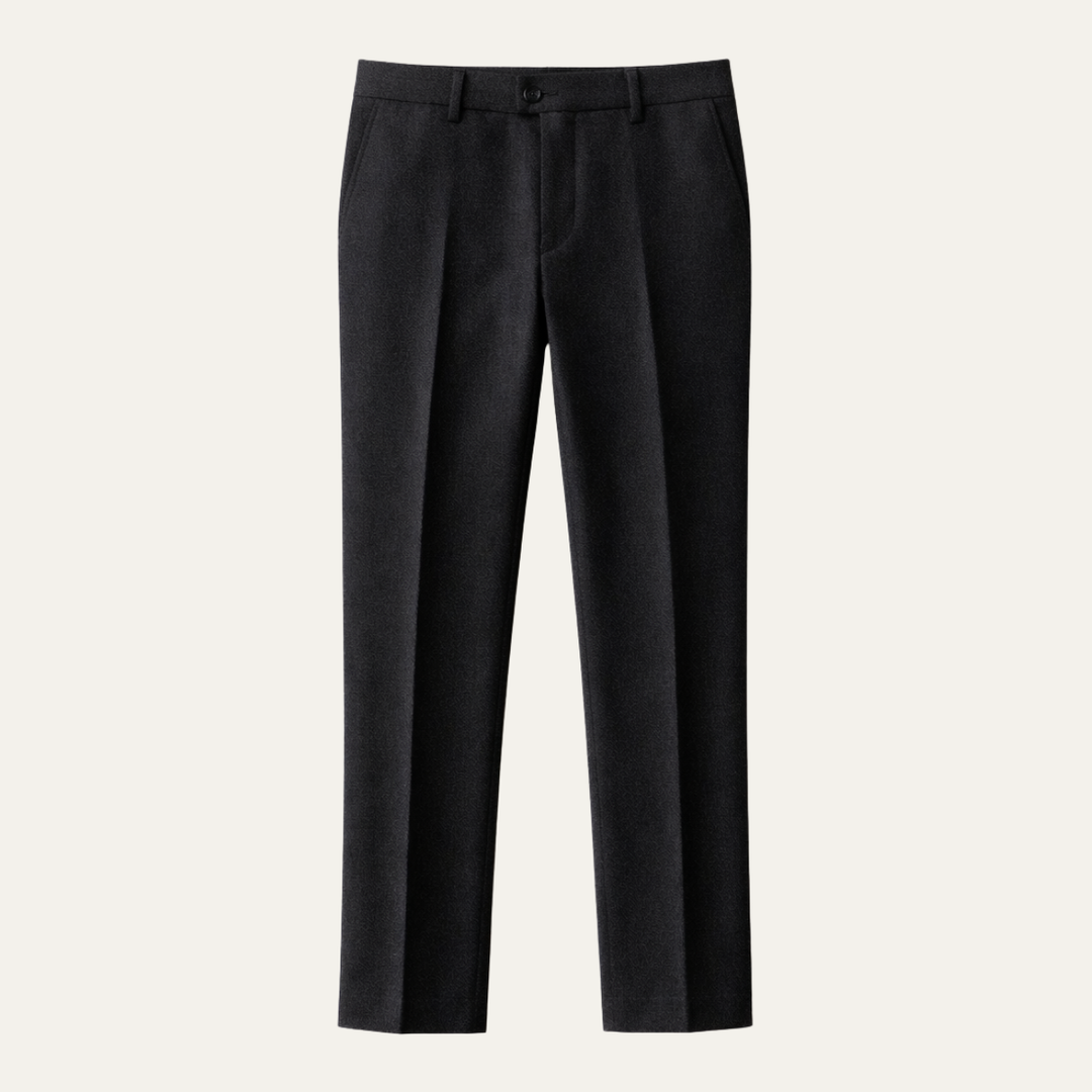 The Veneto Men’s Slim Fit Smart Casual Wool Blend Dress Pants
