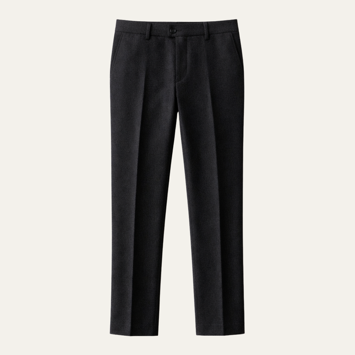 The Veneto Men’s Slim Fit Smart Casual Wool Blend Dress Pants