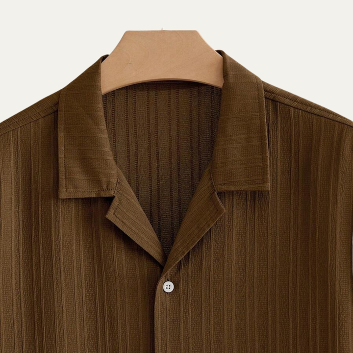 The Brookwood Ridge Men’s Textured Button Up Trendy Set – Shirt & Pants