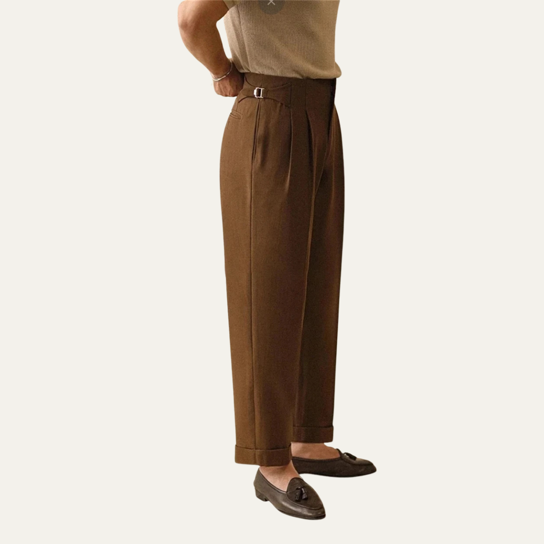The Pinecrest Ridge Men’s High Waist Straight Leg Business Trousers