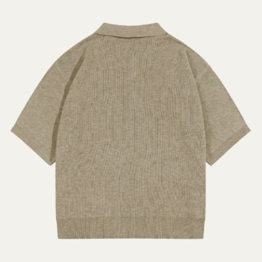 The Surry Hills Men’s Casual Solid Color Knitted Polo Shirt