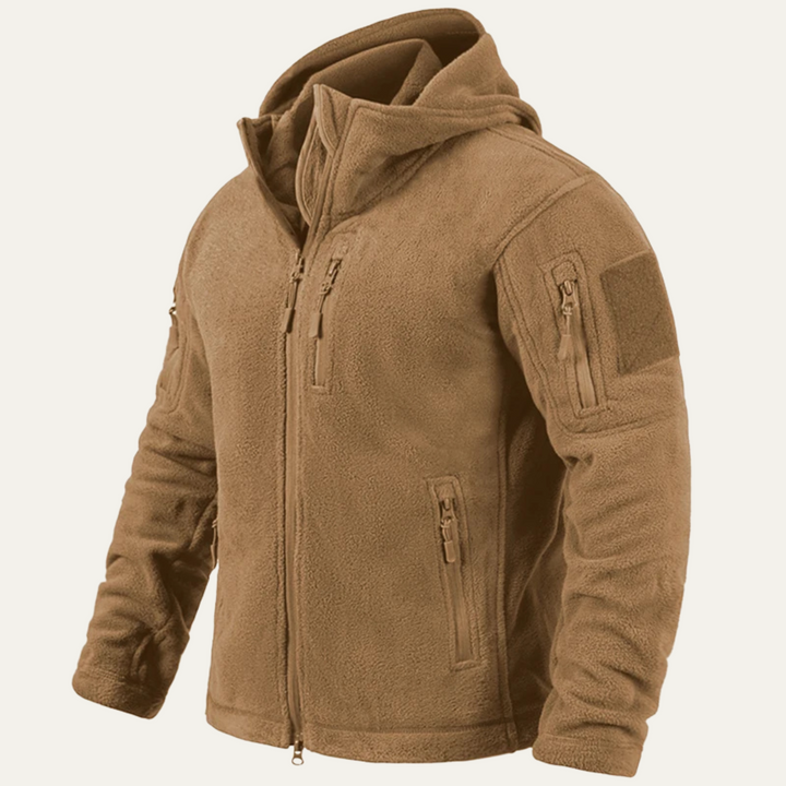 Men's Fleece Jacket Navy Hooded Tactical