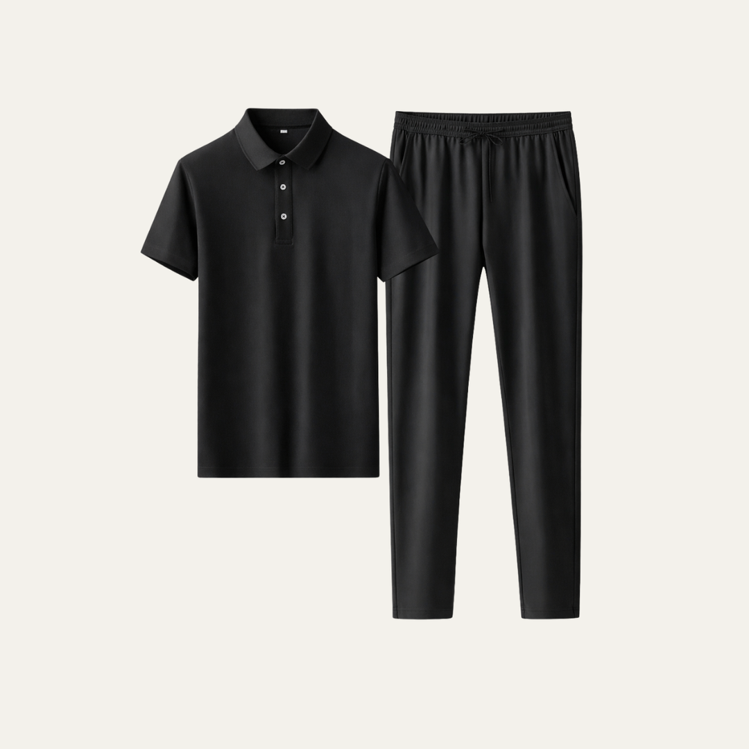 The Pinehill Ridge Men’s Summer Casual Set – Polo Shirt & Set