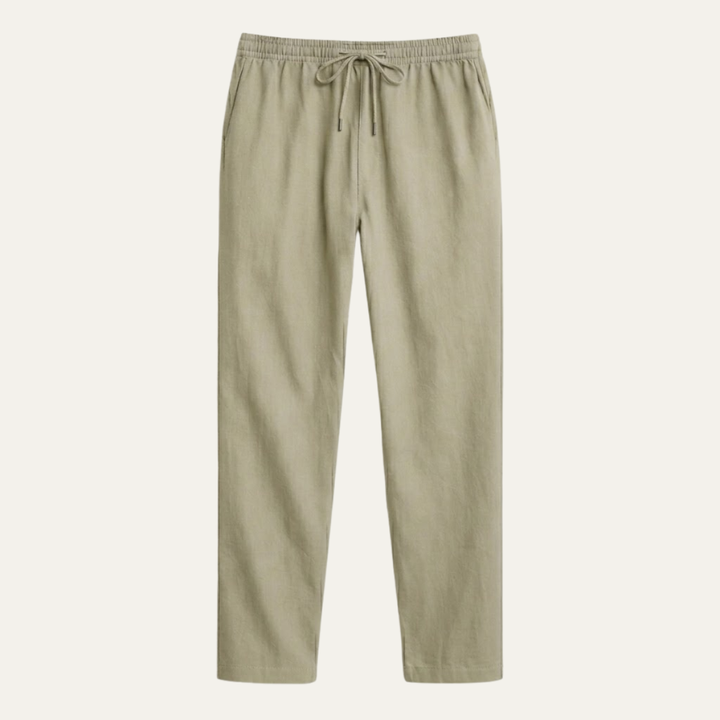 The Larkspur Men’s Cotton Hemp Breathable Straight Leg Pants
