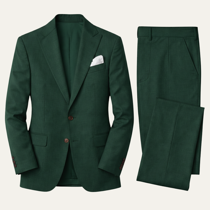 The Geneva Men’s Trendy Linen Suit Set – Blazer & Pants