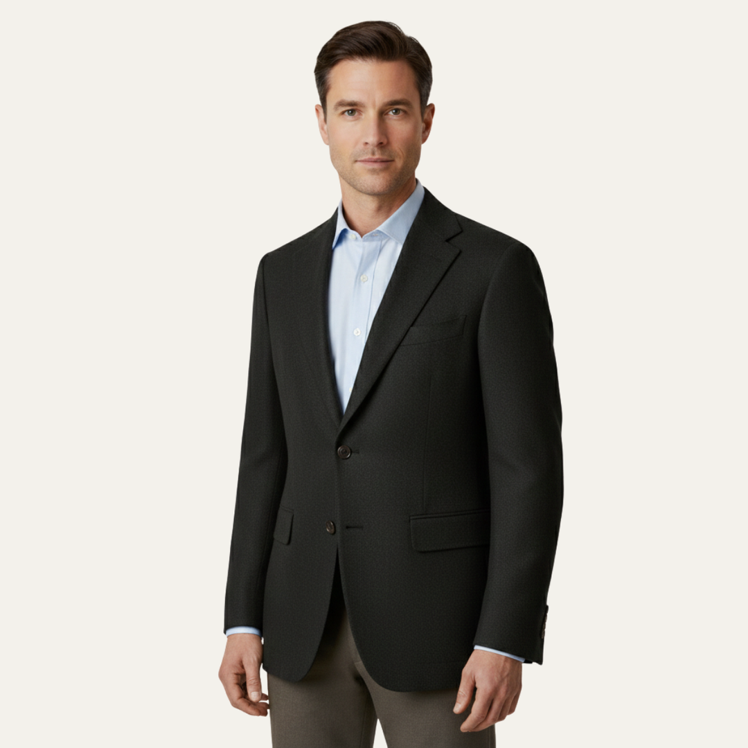 The Normandy Men’s Classic Tailored Single Breasted Blazer Jacket