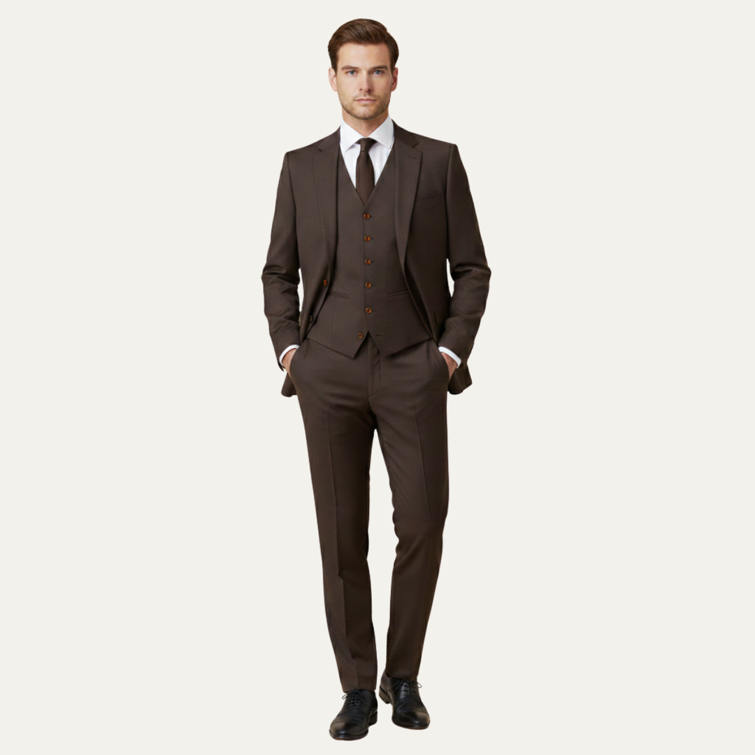 The Grindelwald Men’s Classic Linen 3 Piece Suit – Jacket, Vest & Pants