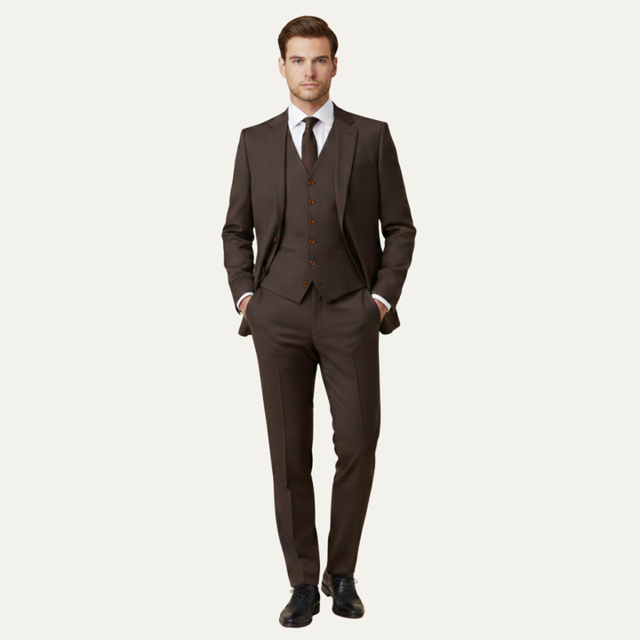 The Grindelwald Men’s Classic Linen 3 Piece Suit – Jacket, Vest & Pants