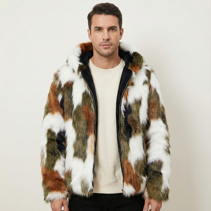 The Garda Porto Men’s Elegant Soft Fur Hooded Winter Jacket