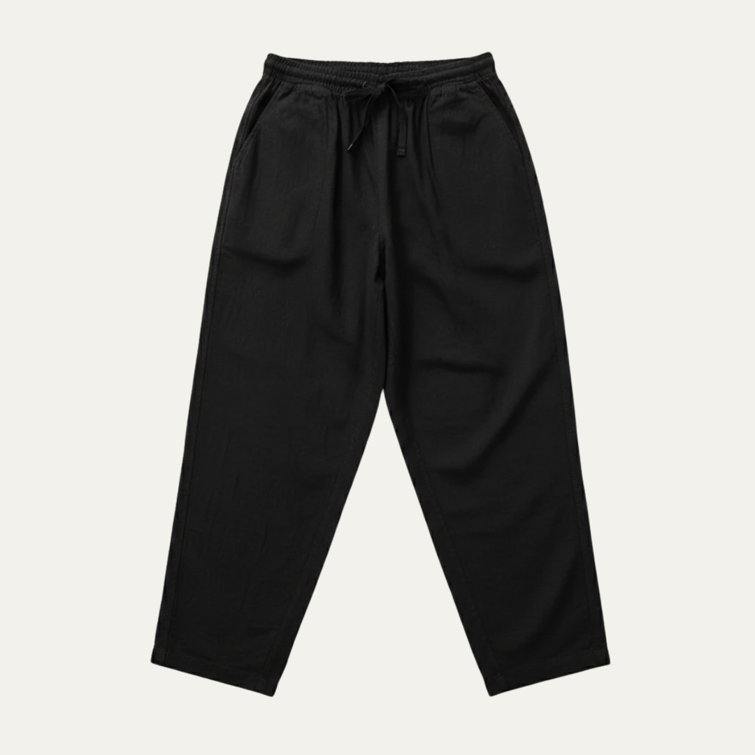 The Meadowwater Men’s Loose Fit Cotton Linen Drawstring Pants