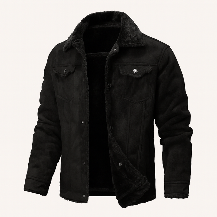 The Quebec Fleece Lined Faux Leather Jacket for Men
