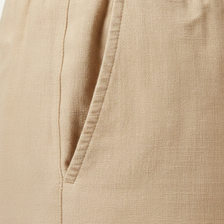 Linen Summer Drawstring Shorts Men