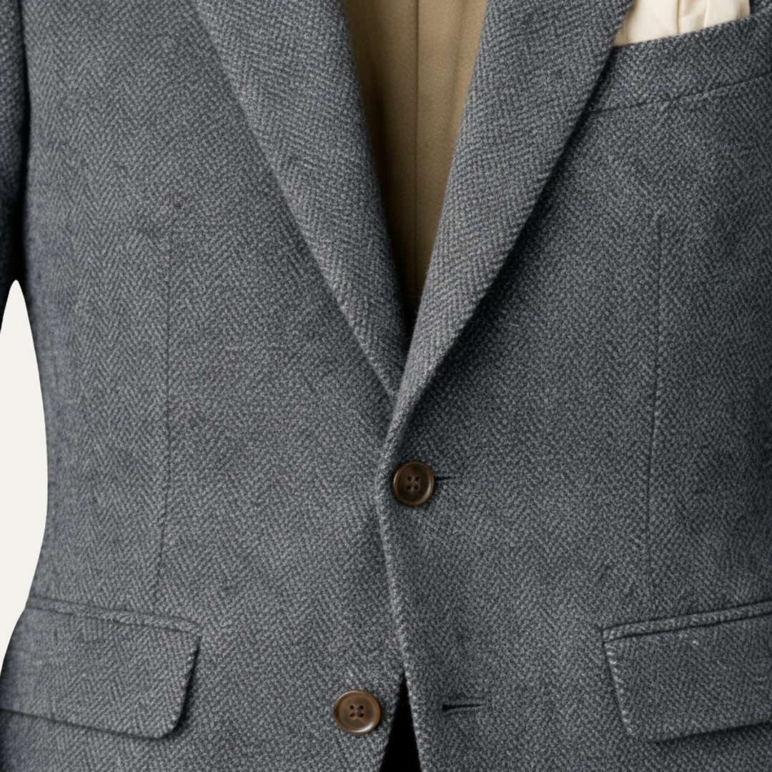 The Normandy Men’s Classic Tailored Single Breasted Blazer Jacket